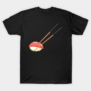 Cute kawaii Sushi with chopsticks , sushi lovers T-Shirt